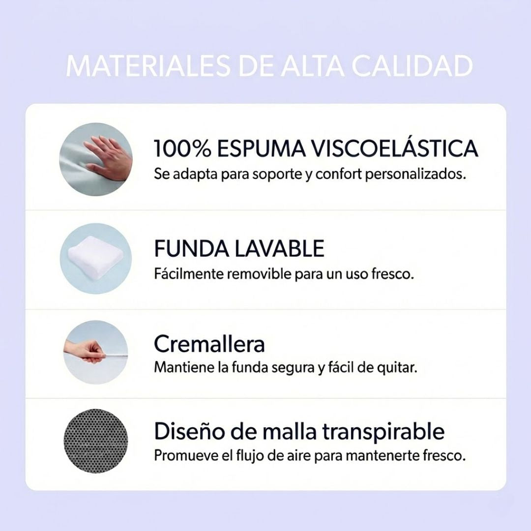 CozyRest™ Almohada Cervical Viscoelástica
