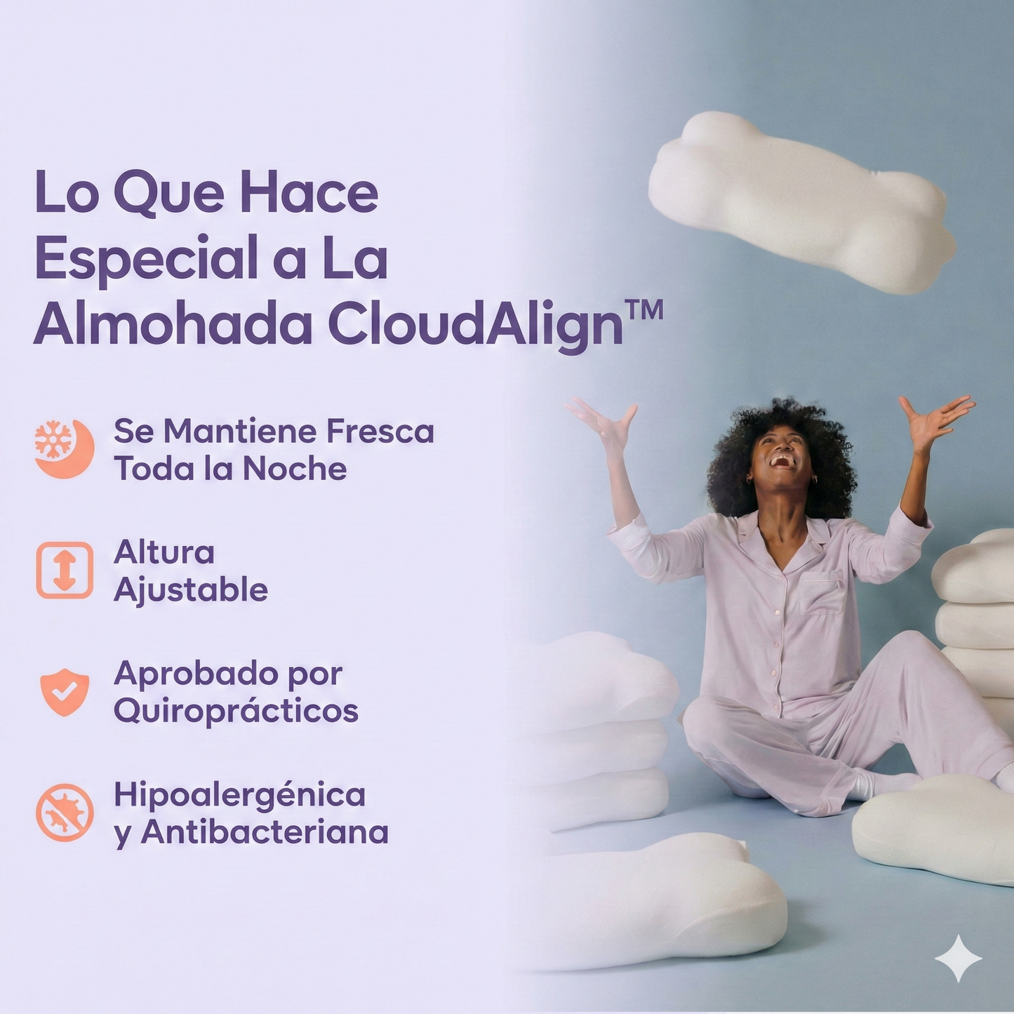 Almohada Nuvora CloudAlign™